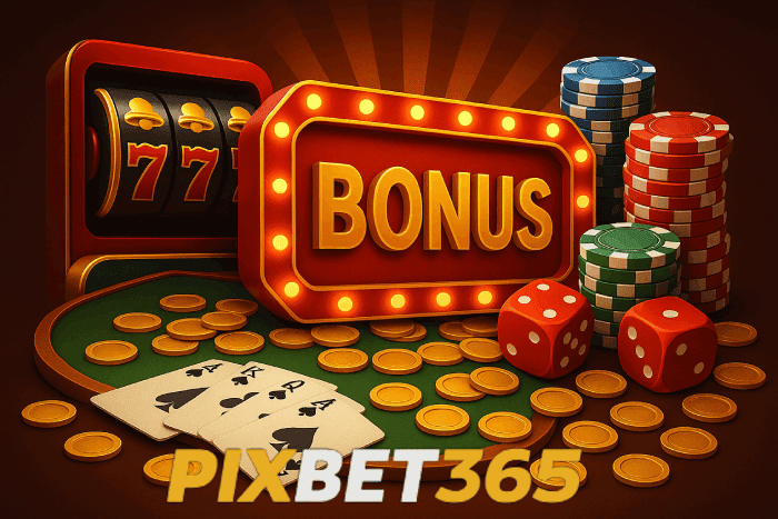 Baú de bônus Cassino PIXBET365 prêmios e recompensas